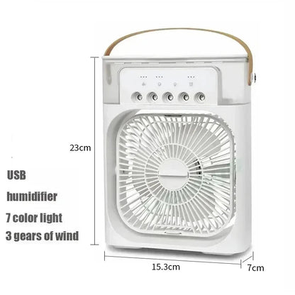 Portable 3-In-1 Fan Air Cooler w/ LED Night Light - Versatile Office/Home Cooling Solution Ai-TechWorld