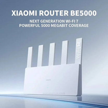 New XIAOMI Router BE5000 WiFi 7 5011Mbps 2.5GHz Network Port 512MB Memory Dual Broadband Access Network Security Protection CN - Ai - TechWorld