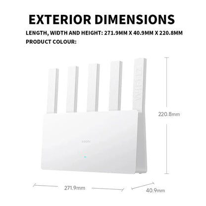 New XIAOMI Router BE5000 WiFi 7 5011Mbps 2.5GHz Network Port 512MB Memory Dual Broadband Access Network Security Protection CN - Ai - TechWorld