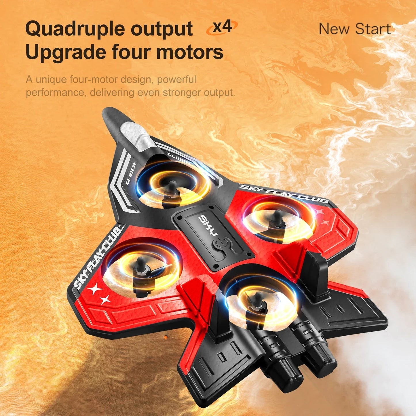 YP3 Glider RC Hobby Jet Stunt Foam Fighter Airplane Toy - 2.4G Remote Control Ai-TechWorld