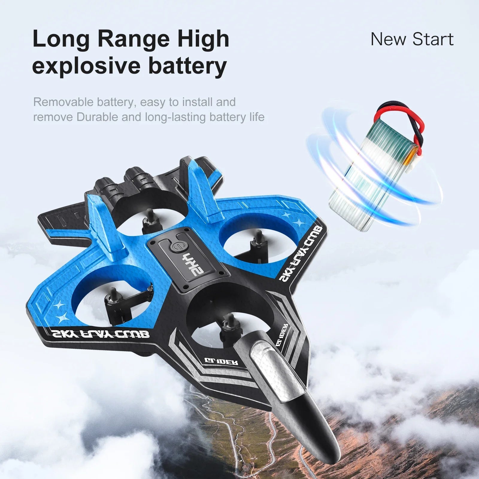 YP3 Glider RC Hobby Jet Stunt Foam Fighter Airplane Toy - 2.4G Remote Control Ai-TechWorld