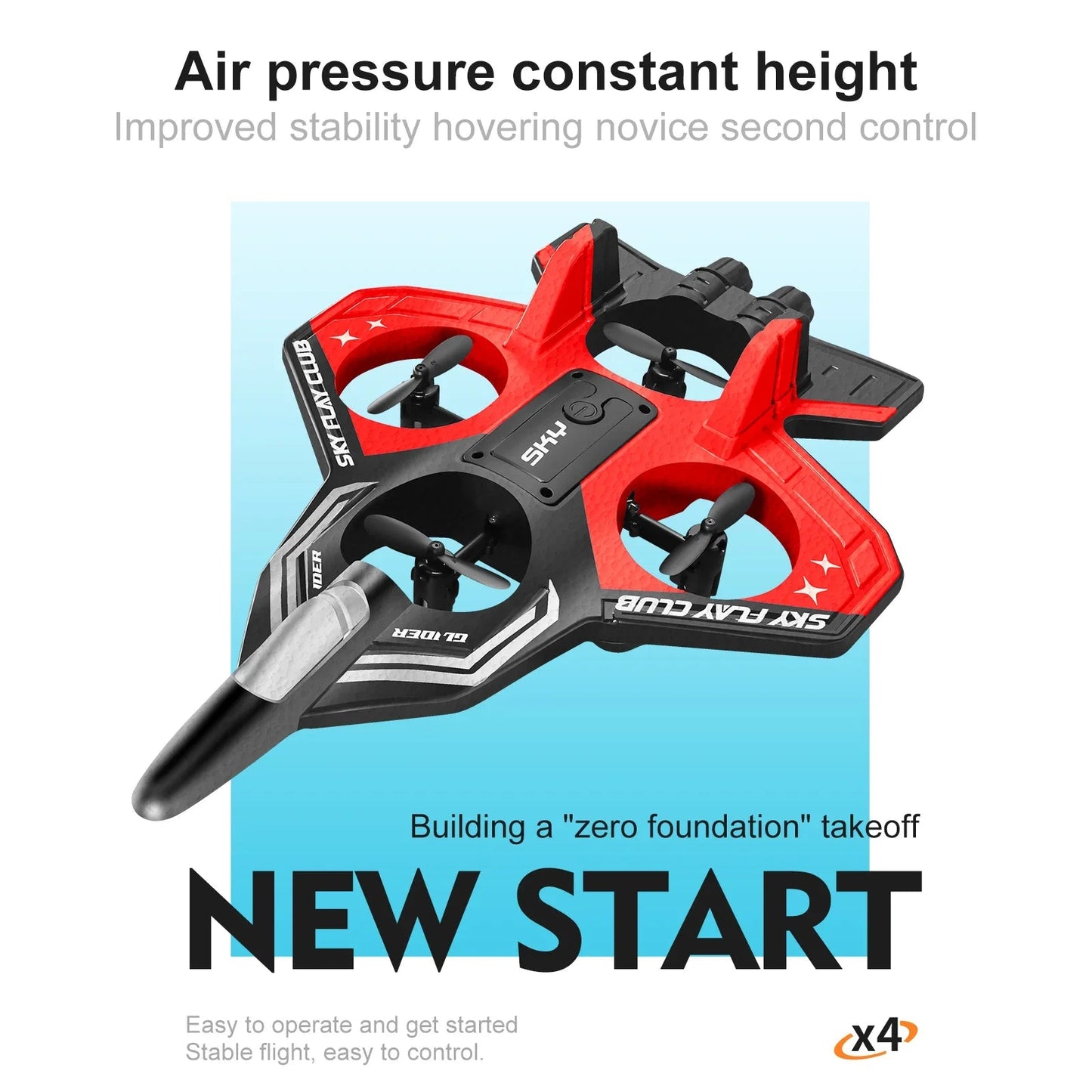 YP3 Glider RC Hobby Jet Stunt Foam Fighter Airplane Toy - 2.4G Remote Control Ai-TechWorld