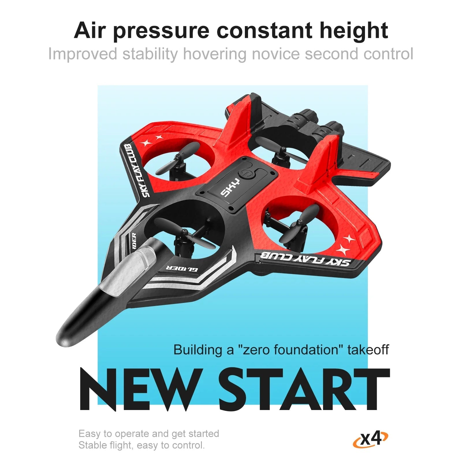 YP3 Glider RC Hobby Jet Stunt Foam Fighter Airplane Toy - 2.4G Remote Control Ai-TechWorld