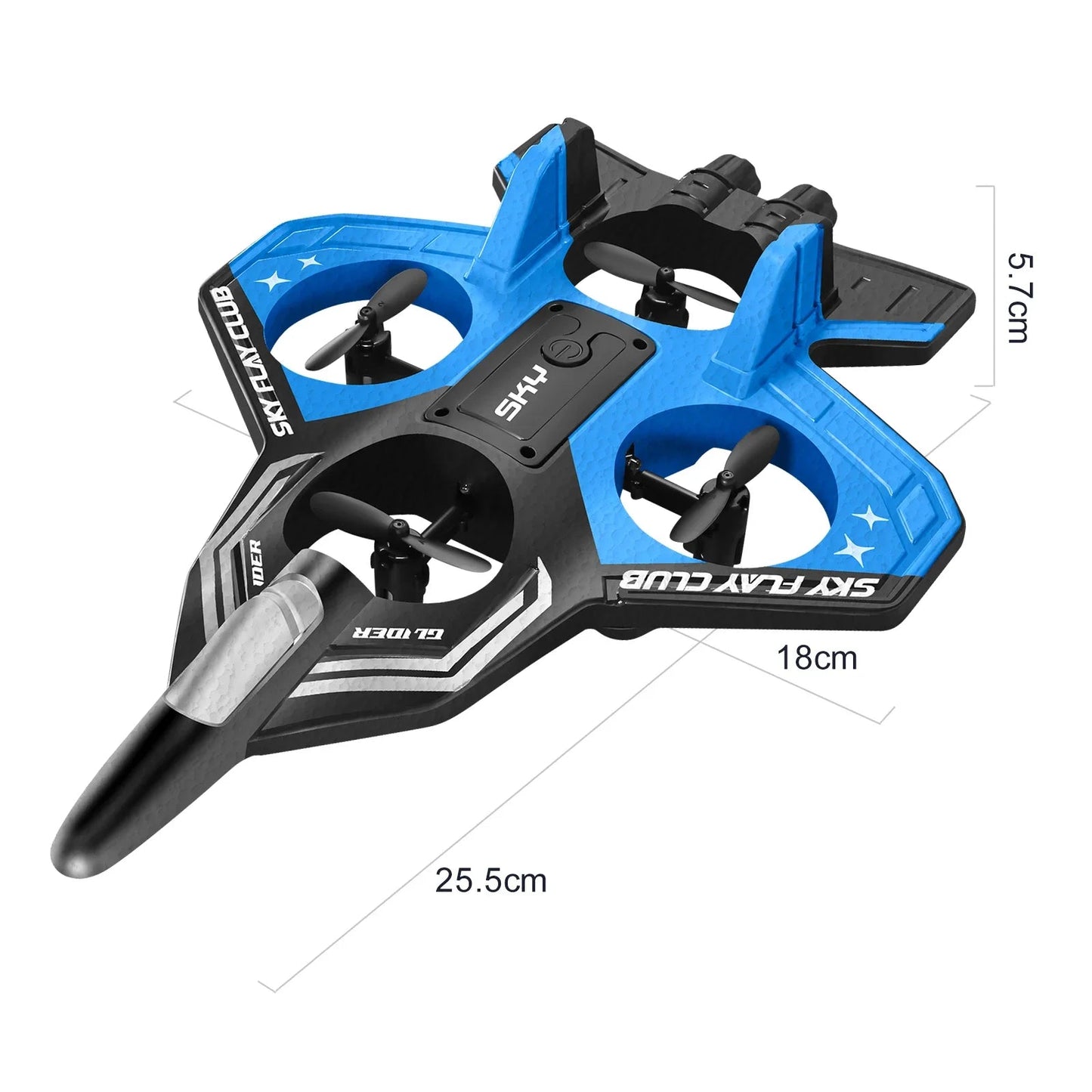 YP3 Glider RC Hobby Jet Stunt Foam Fighter Airplane Toy - 2.4G Remote Control Ai-TechWorld