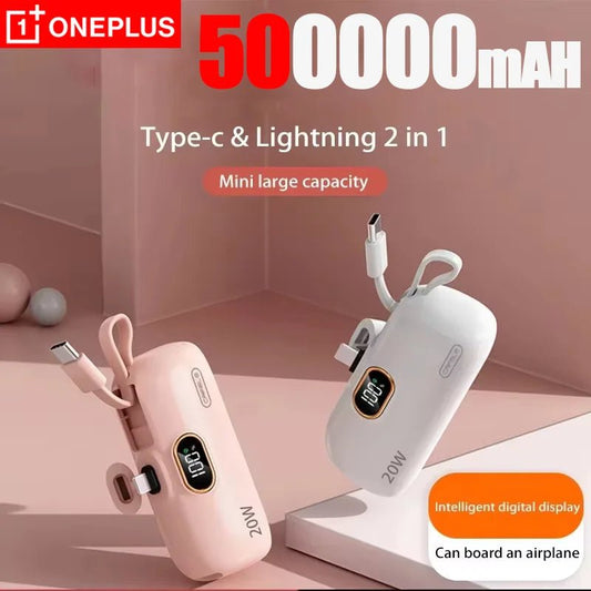 OnePlus 10000mAh Portable Power Bank 2- in-1 Fast Charger Lightweight High capacity Pocket Power Bank For IPhone Huawei Samsung Ai-TechWorld