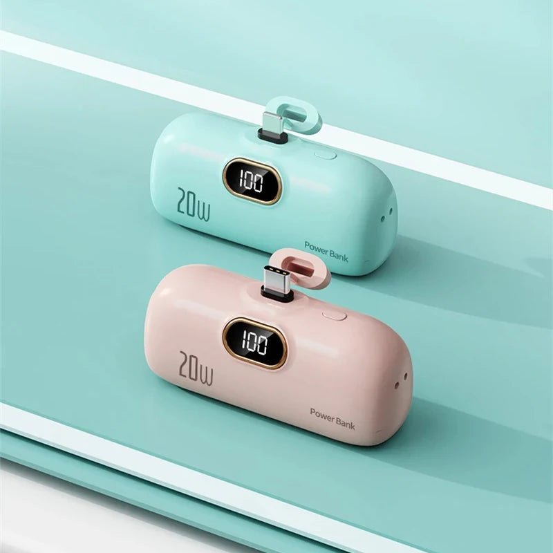 OnePlus 30000mAh Mini Portable Power Bank Capsule Mobile Power Supply Emergency External Battery Fast Charger For iPhone Xiaomi Ai-TechWorld