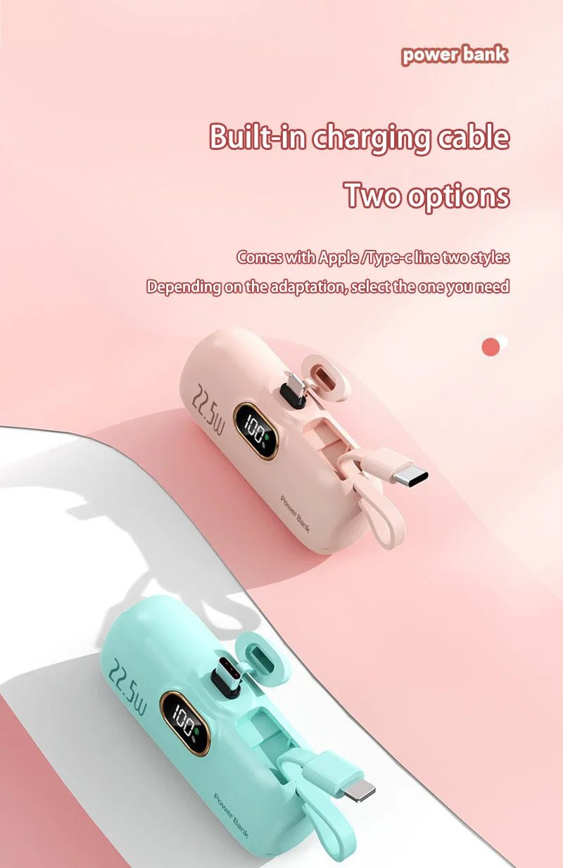 Oneplus Portable 30000mAh Power Bank Capsule Mobile Power Supply Emergency Mini External Battery Fast Charging For iPhone Xiaomi - Ai - TechWorld