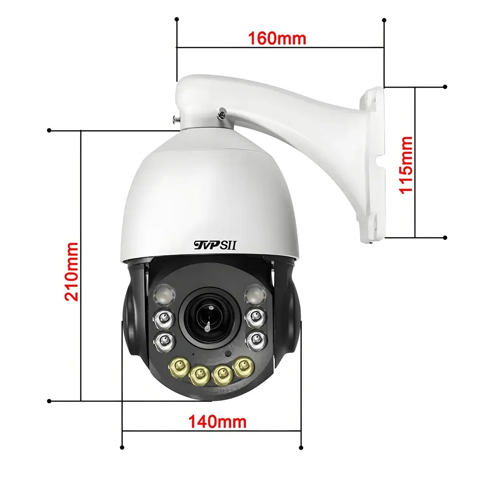 Onvif Metal Laser Infrared Full Color Auto Tracking Cruise 8MP 4K 54X Optics Zoom 360° POE PTZ Speed Dome Surveillance IP Camera - Ai - TechWorld