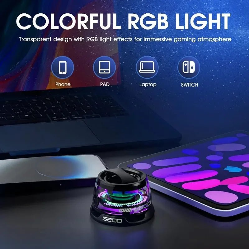 Mini Outdoor Bluetooth Speaker - Portable Wireless Travel Speaker with RGB Light & Phone Holder - #Ai-TechWorld#