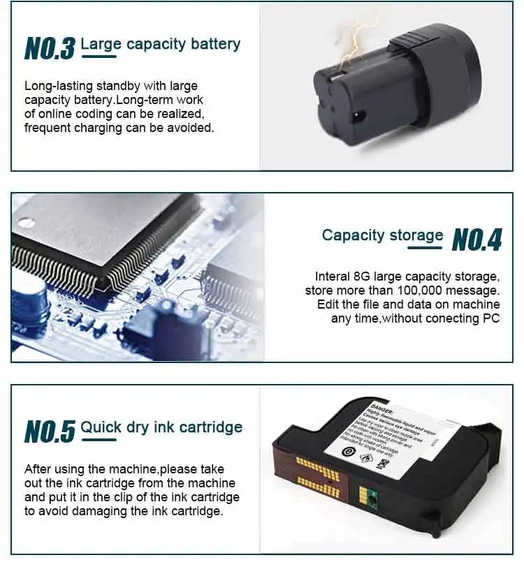 Phezer P17 Handheld Inkjet Printer - Expiry Date, Barcode, Label 28 Languages Ai-TechWorld