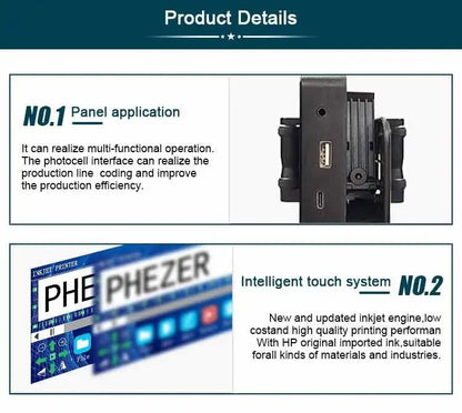 Phezer P17 Handheld Inkjet Printer - Expiry Date, Barcode, Label 28 Languages Ai-TechWorld