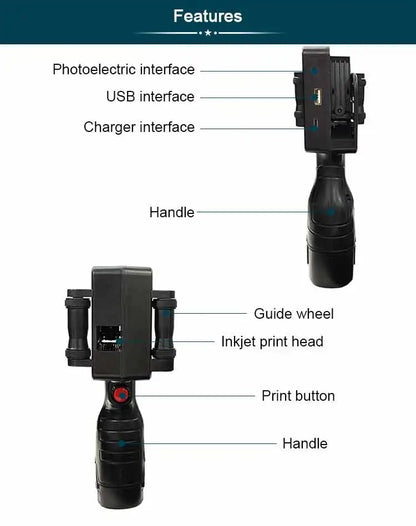 Phezer P17 Handheld Inkjet Printer - Expiry & Batch Code Printing Ai-TechWorld