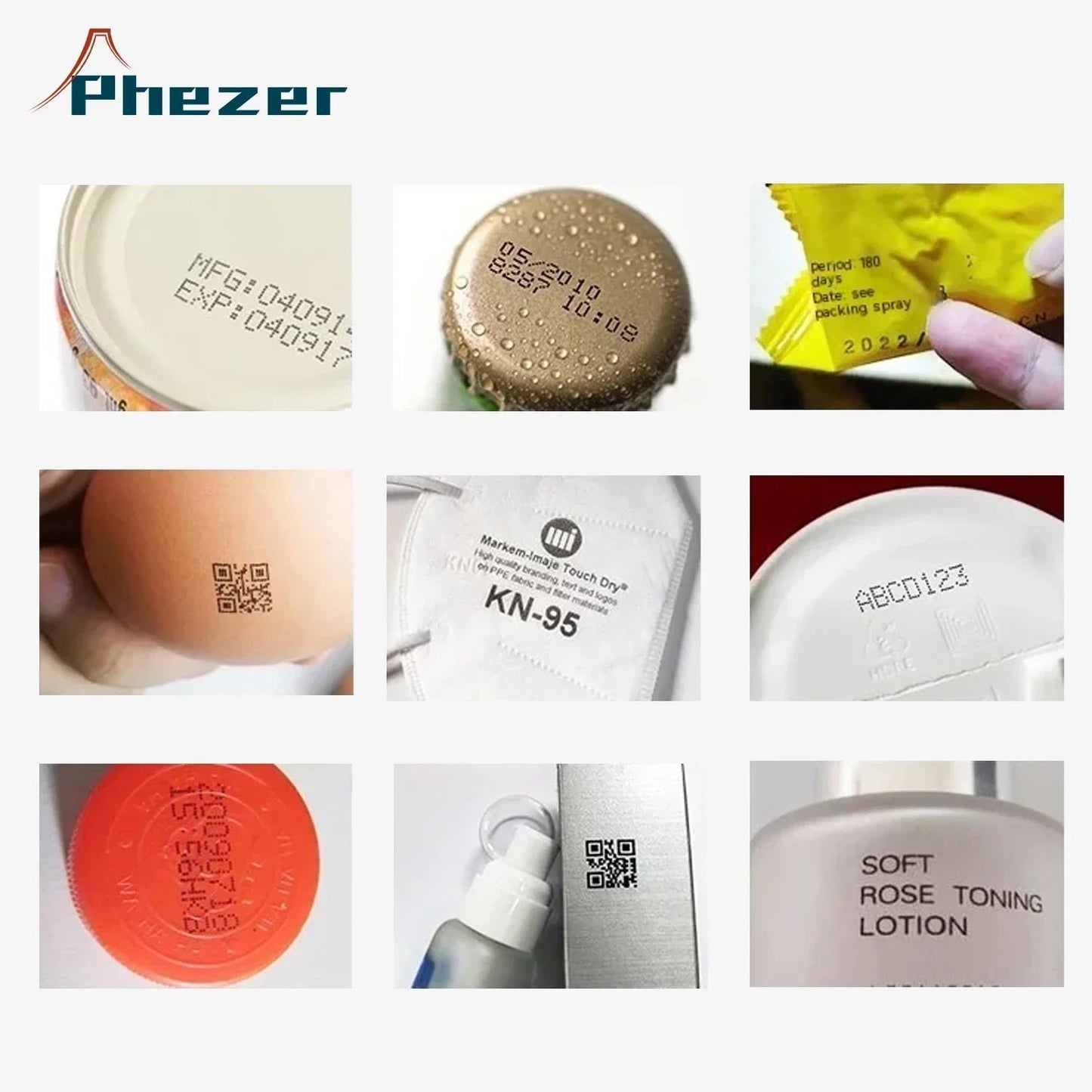 Phezer P17 Handheld Inkjet Printer - Expiry Date, Barcode, Label 28 Languages Ai-TechWorld