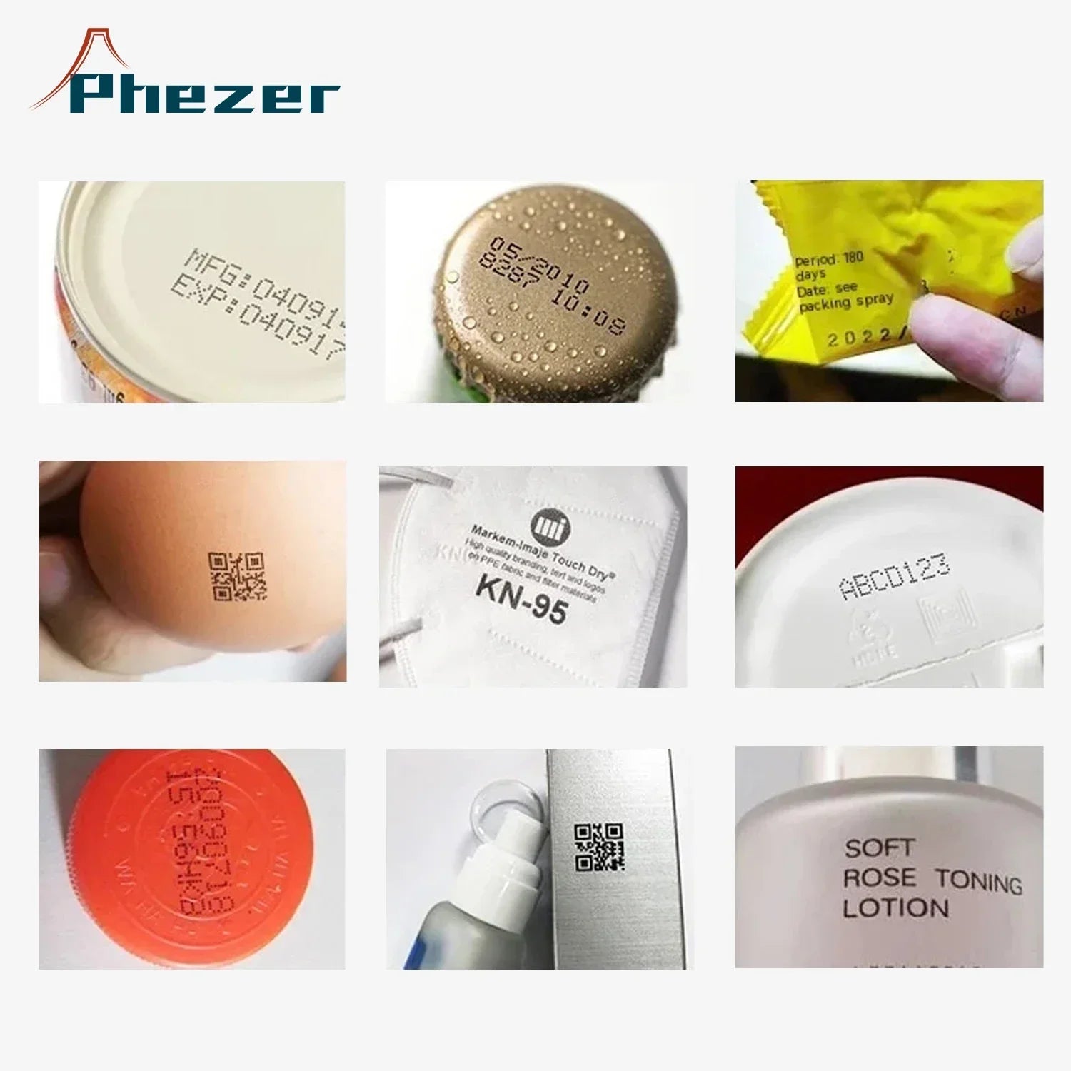 Phezer P17 Handheld Inkjet Printer - Expiry Date, Barcode, Label 28 Languages Ai-TechWorld