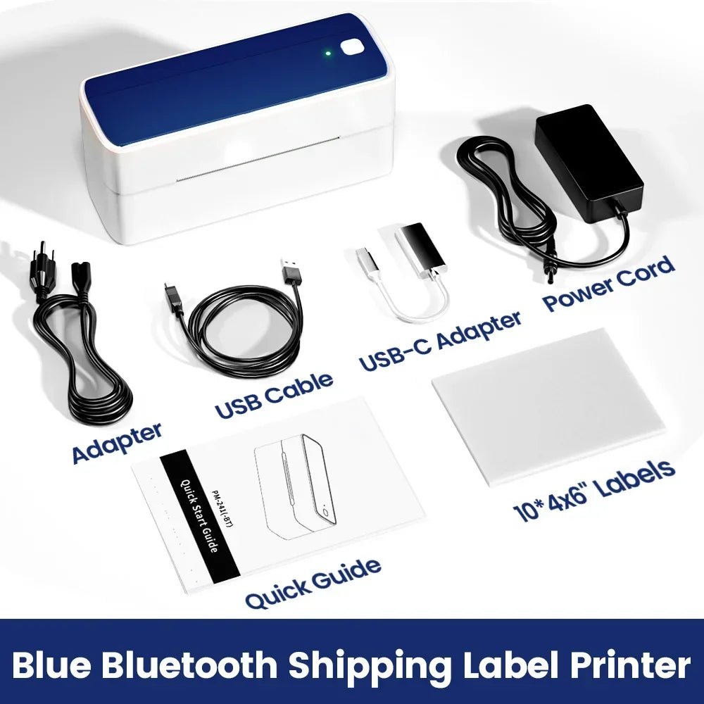 Phomemo 241 Bluetooth Thermal Label Printer Wireless Small Shipping Label Printer 4X6 Compatible with iPhone Android Mac Window Ai-TechWorld