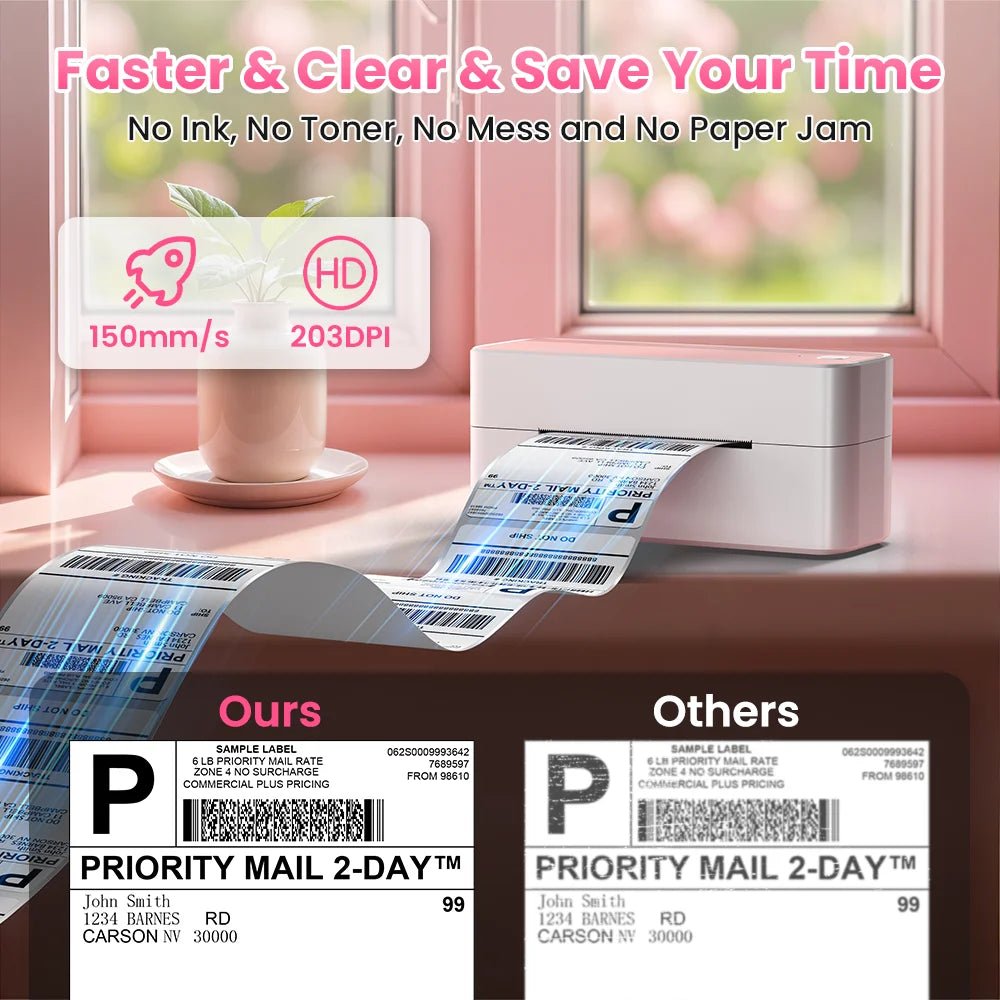 Phomemo 241 Bluetooth Thermal Label Printer Wireless Small Shipping Label Printer 4X6 Compatible with iPhone Android Mac Window Ai-TechWorld