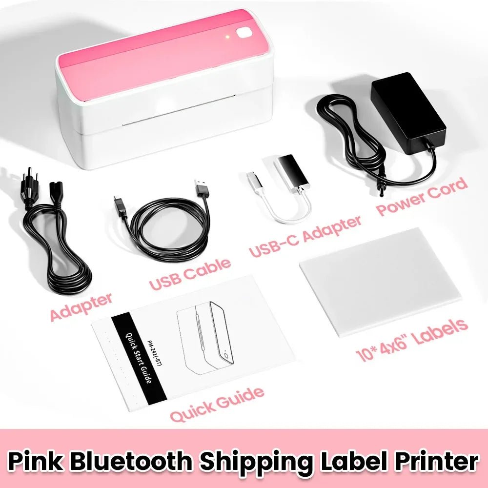 Phomemo 241 Bluetooth Thermal Label Printer Wireless Small Shipping Label Printer 4X6 Compatible with iPhone Android Mac Window Ai-TechWorld