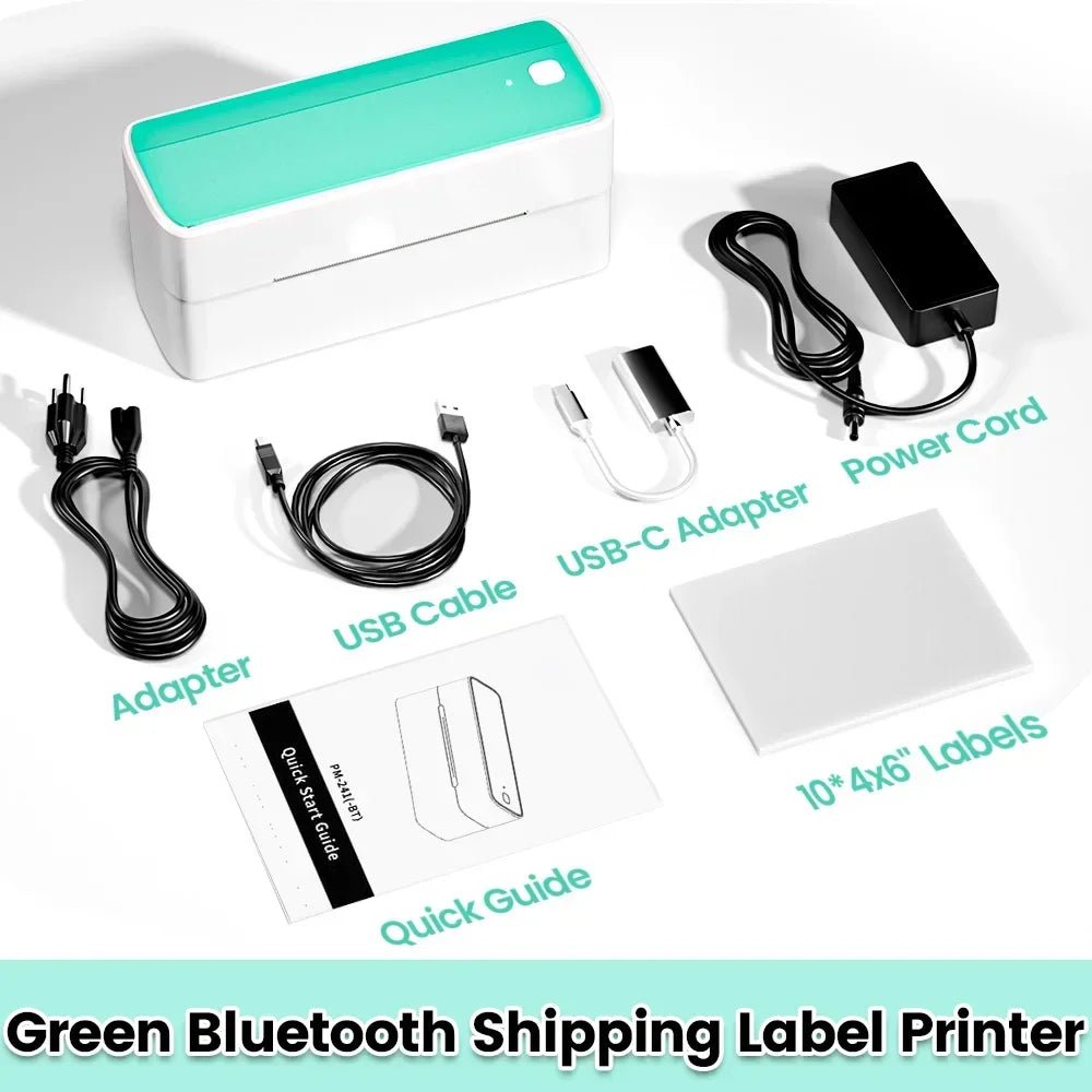 Phomemo 241 Bluetooth Thermal Label Printer Wireless Small Shipping Label Printer 4X6 Compatible with iPhone Android Mac Window Ai-TechWorld