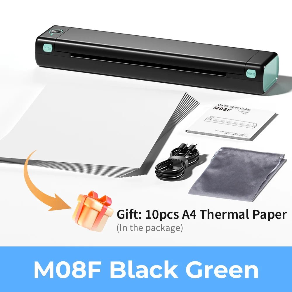 Phomemo M08F Wireless Thermal Printer: Portable Label Maker for Home Office Shipping Ai-TechWorld