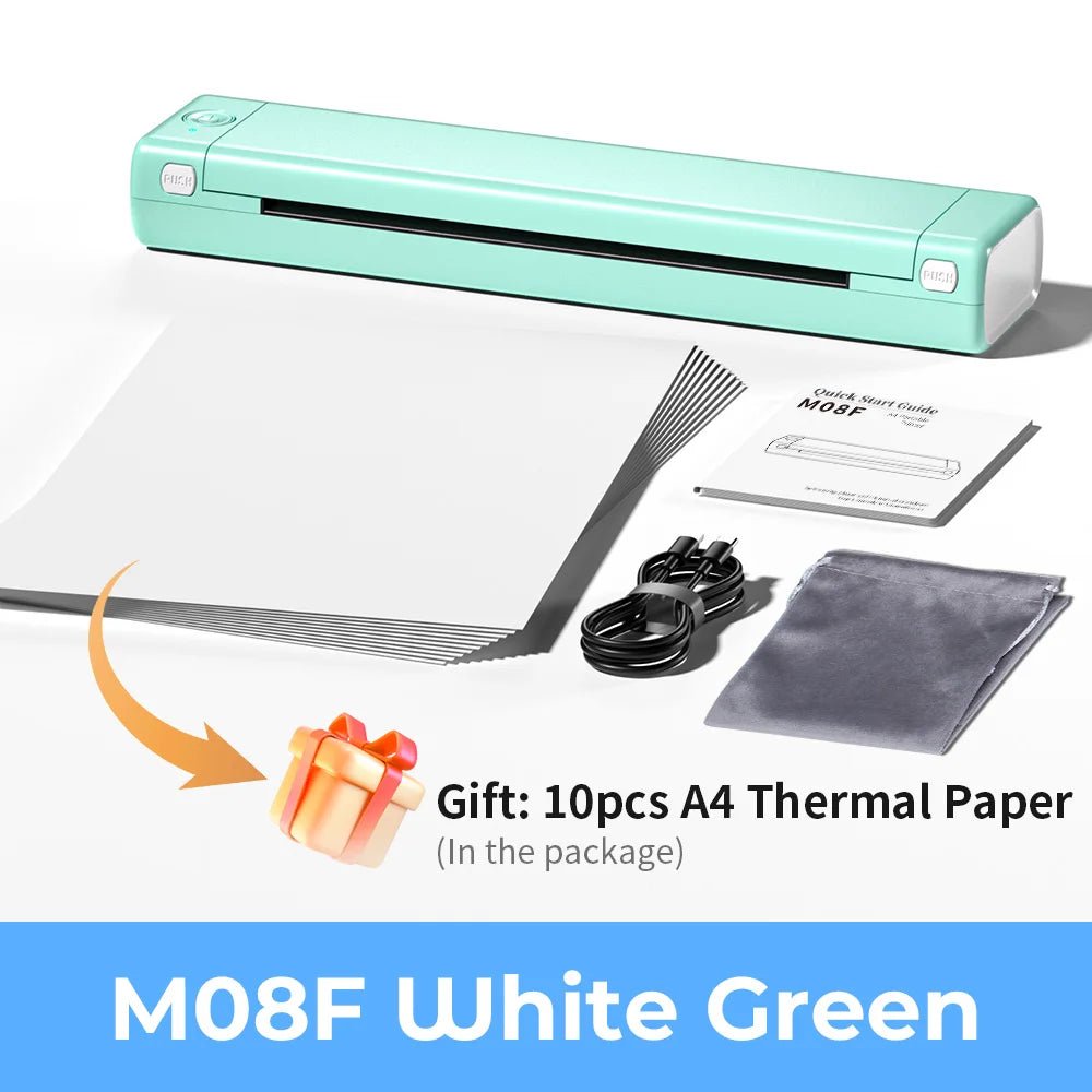 Phomemo M08F Wireless Thermal Printer: Portable Label Maker for Home Office Shipping Ai-TechWorld