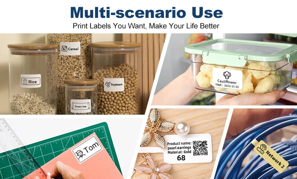 Phomemo M110 Self-adhesive Smart Thermal Label Printer for Business,Barcode Label, Price Tag, Address Wireless Sticker Printer Ai-TechWorld