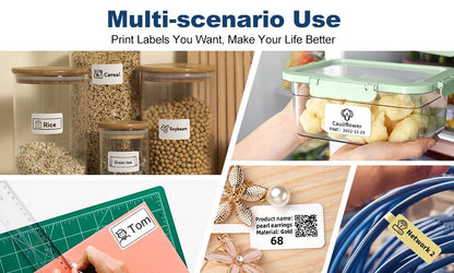 Phomemo M110 Self-adhesive Smart Thermal Label Printer for Business,Barcode Label, Price Tag, Address Wireless Sticker Printer Ai-TechWorld