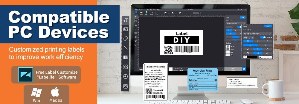 Phomemo M110 Self-adhesive Smart Thermal Label Printer for Business,Barcode Label, Price Tag, Address Wireless Sticker Printer Ai-TechWorld