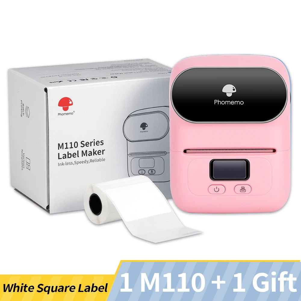 Phomemo M110 Self-adhesive Smart Thermal Label Printer for Business,Barcode Label, Price Tag, Address Wireless Sticker Printer Ai-TechWorld