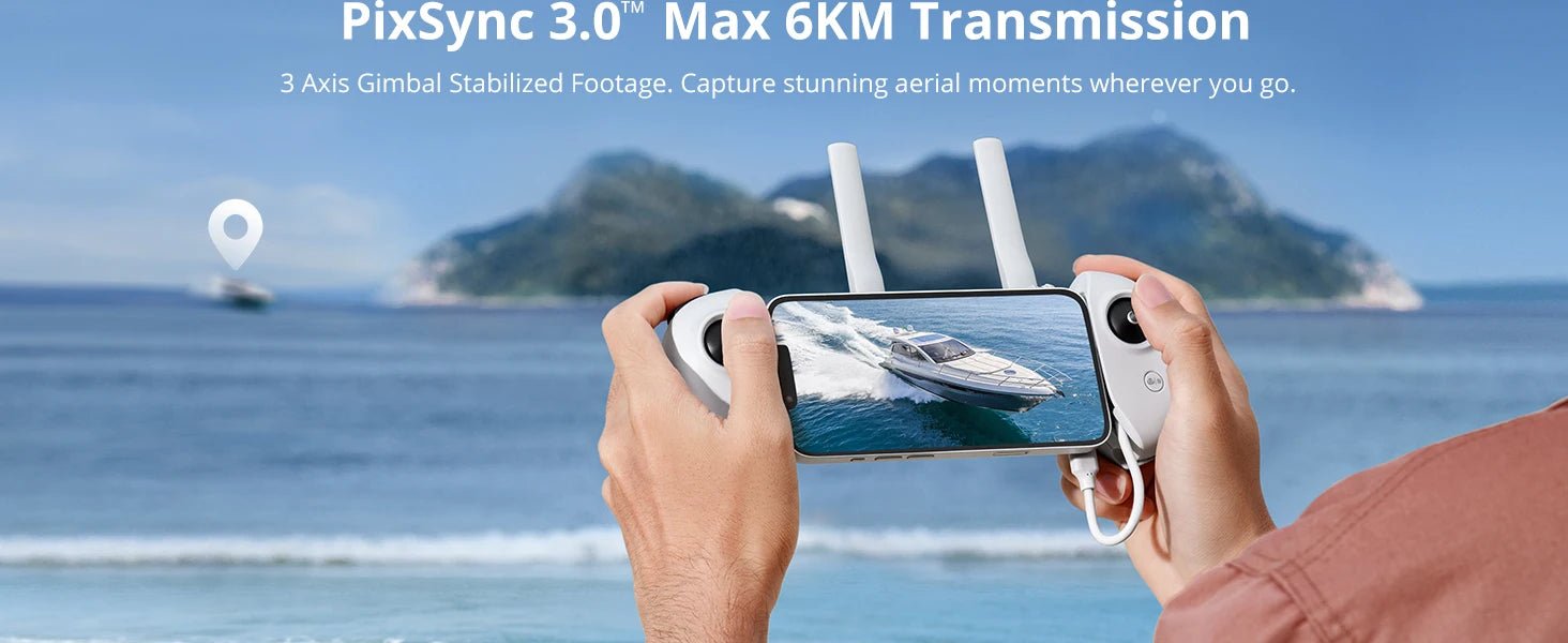 Potensic C0 Mini Drone 3 Axis Gimbal 6KM GPS 4K Professional Camera Drones Brushless RC Toy Quadcopter for Travel Gifts ATOM Ai-TechWorld