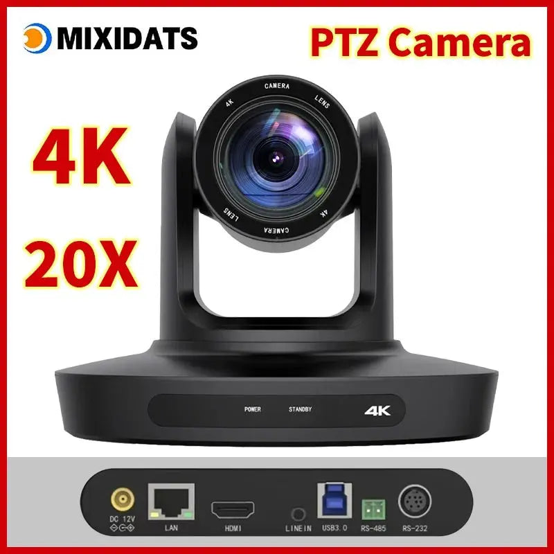 PTZ Camera 4K 20X Zoom Video Conference Camera Kit Church Meeting live broadcast PTZ camera Controller for Video Conferencing - Ai - TechWorld