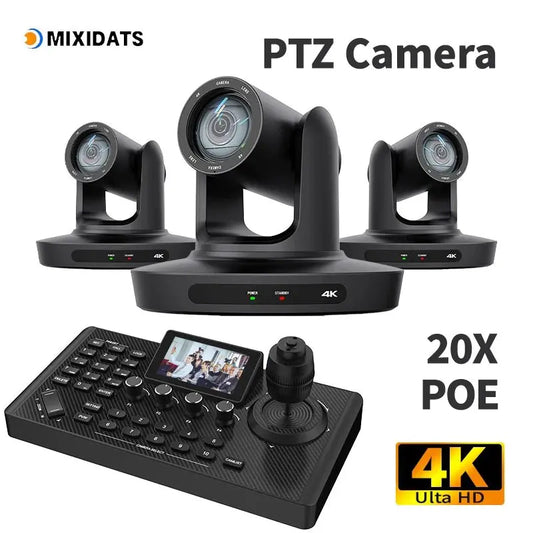 PTZ Camera 4K 20X Zoom Video Conference Camera Kit Church Meeting live broadcast PTZ camera Controller for Video Conferencing - Ai - TechWorld