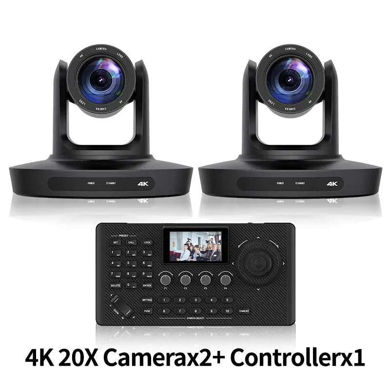 PTZ Camera 4K 20X Zoom Video Conference Camera Kit Church Meeting live broadcast PTZ camera Controller for Video Conferencing - Ai - TechWorld