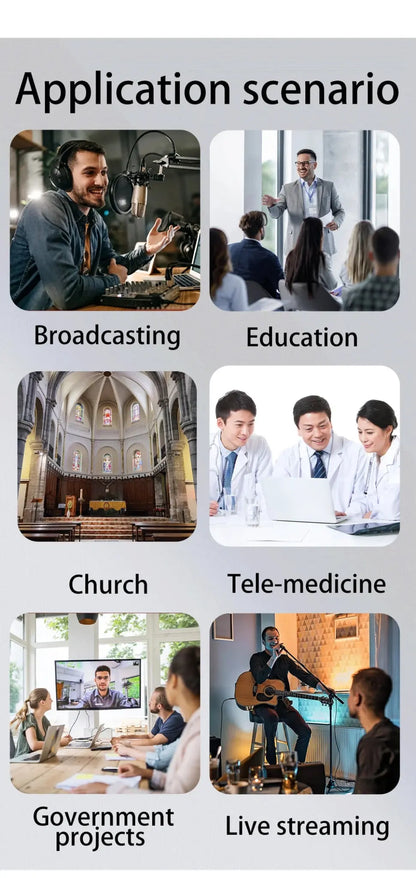 PTZ Camera 4K 20X Zoom Video Conference Camera Kit Church Meeting live broadcast PTZ camera Controller for Video Conferencing - Ai - TechWorld