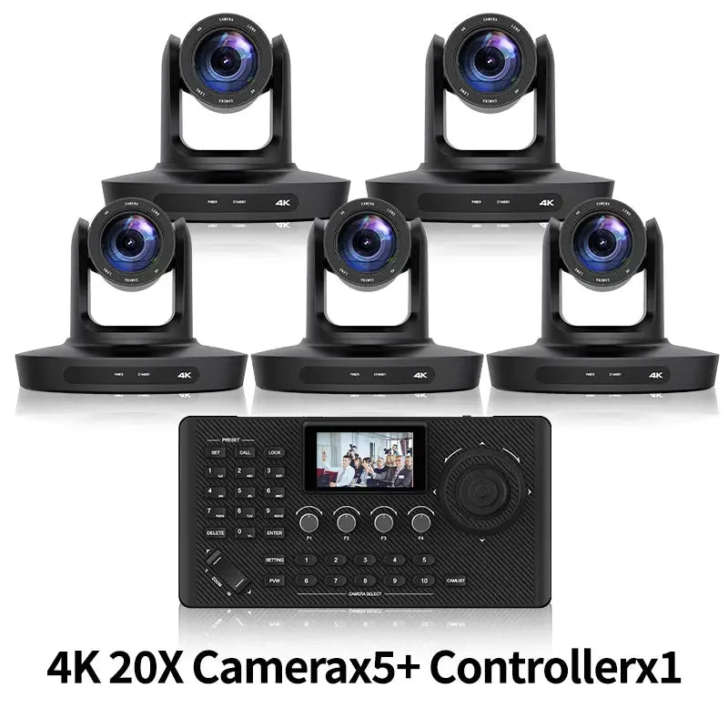 PTZ Camera 4K 20X Zoom Video Conference Camera Kit Church Meeting live broadcast PTZ camera Controller for Video Conferencing - Ai - TechWorld