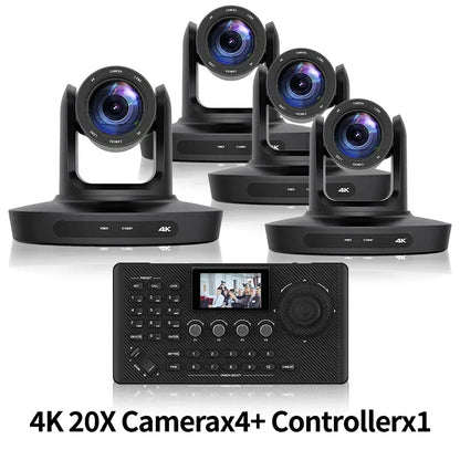 PTZ Camera 4K 20X Zoom Video Conference Camera Kit Church Meeting live broadcast PTZ camera Controller for Video Conferencing - Ai - TechWorld