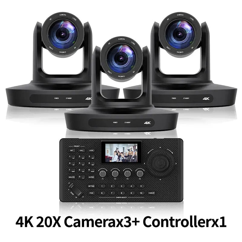 PTZ Camera 4K 20X Zoom Video Conference Camera Kit Church Meeting live broadcast PTZ camera Controller for Video Conferencing - Ai - TechWorld