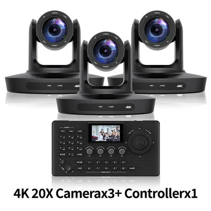 PTZ Camera 4K 20X Zoom Video Conference Camera Kit Church Meeting live broadcast PTZ camera Controller for Video Conferencing - Ai - TechWorld