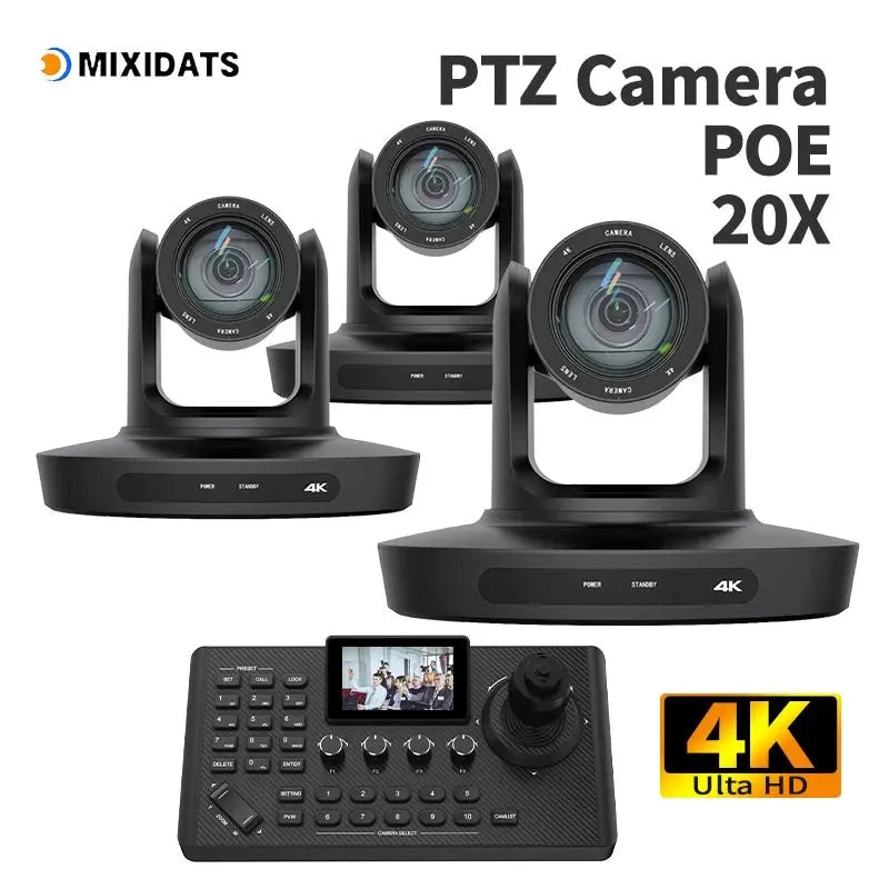 PTZ Camera 4K 20X Zoom Video Conference Camera Kit Church Meeting live broadcast PTZ camera Controller for Video Conferencing - Ai - TechWorld