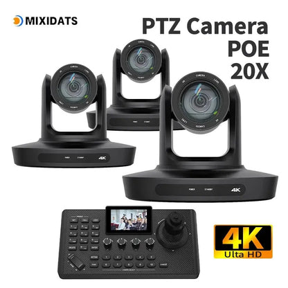 PTZ Camera 4K 20X Zoom Video Conference Camera Kit Church Meeting live broadcast PTZ camera Controller for Video Conferencing - Ai - TechWorld