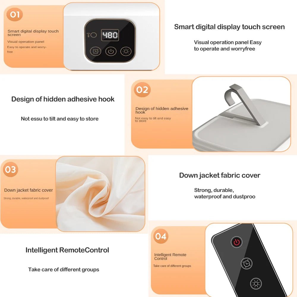 Remote Control Multifunctional Dryer Electric Clothes Home Cabinet Floor Machine Laundry Dryers Warm Air Dryer With Timing Home - Ai - TechWorld