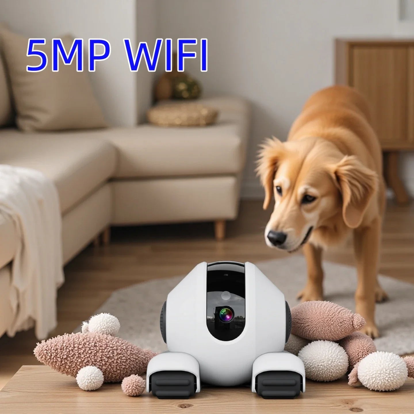 Robot Camera – 5MP Surveillance & Auto - Tracking Monitor for Baby, Pets & Home - Ai - TechWorld