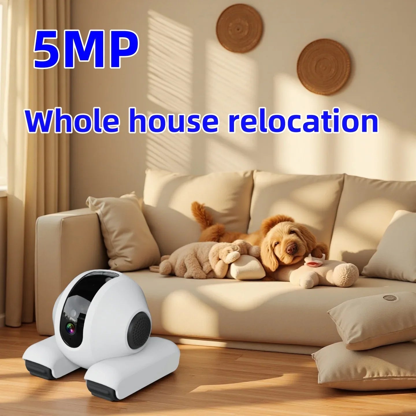 Robot Camera – 5MP Surveillance & Auto - Tracking Monitor for Baby, Pets & Home - Ai - TechWorld