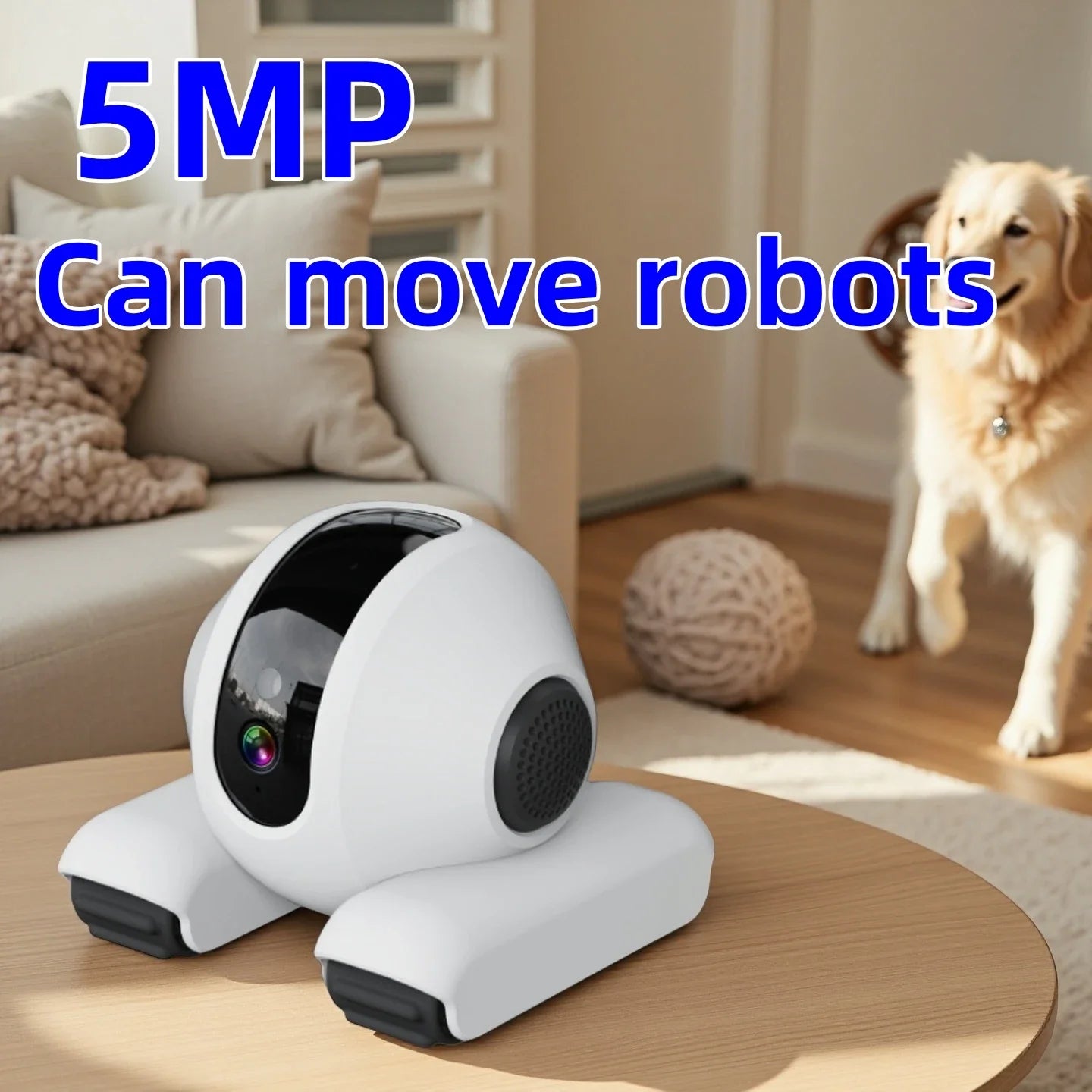 Robot Camera – 5MP Surveillance & Auto - Tracking Monitor for Baby, Pets & Home - Ai - TechWorld