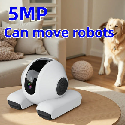 Robot Camera – 5MP Surveillance & Auto - Tracking Monitor for Baby, Pets & Home - Ai - TechWorld