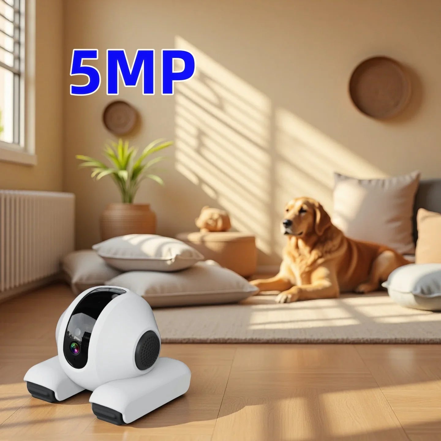 Robot Camera – 5MP Surveillance & Auto - Tracking Monitor for Baby, Pets & Home - Ai - TechWorld