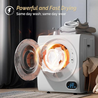 ROVSUN Portable Clothes Dryer, 110V 850W High End Front Load Laundry Tumble Dryer, 1.5 cu.ft Electric Dryer - Ai - TechWorld