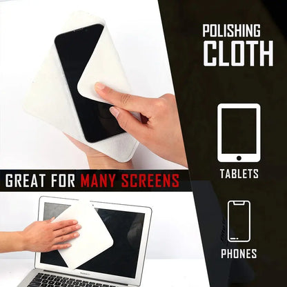 Screen Cleaner Spray Wipe for Laptop Monitor Phone PC Tablet Glass IPhone Touchscreen Polishing Cloth Cleaner Brush Cleaning Kit - Ai - TechWorld