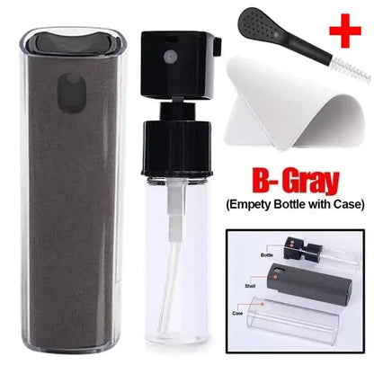 Screen Cleaner Spray Wipe for Laptop Monitor Phone PC Tablet Glass IPhone Touchscreen Polishing Cloth Cleaner Brush Cleaning Kit - Ai - TechWorld