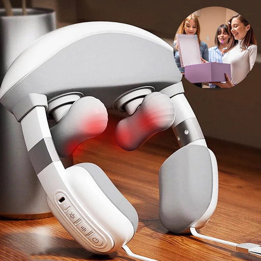 Simulated Finger Massage Multifunctional Massager, Adjustable in Multiple Gears, Fully Wrapped Shoulder and Neck Massage Shawl, Constant Temperature Heating + Stereo Kneading, Straight Muscle Strain Ai-TechWorld