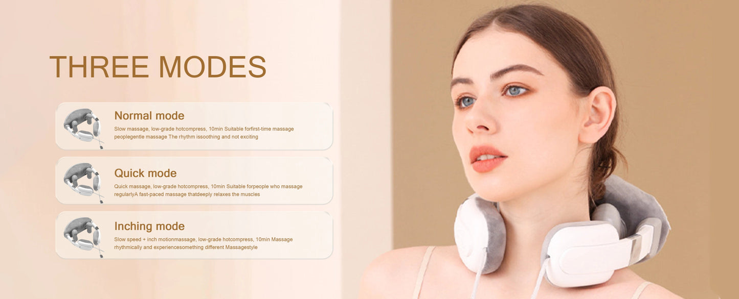 Simulated Finger Massage Multifunctional Massager, Adjustable in Multiple Gears, Fully Wrapped Shoulder and Neck Massage Shawl, Constant Temperature Heating + Stereo Kneading, Straight Muscle Strain Ai-TechWorld